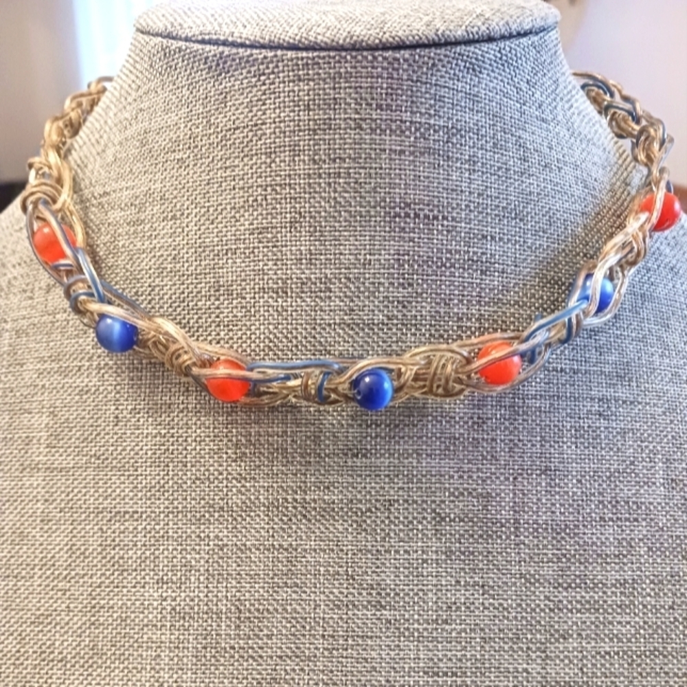 Unique Grunge Speaker Wire Choker Necklace - New Item (17")
